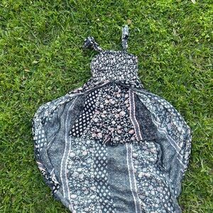 Bohemian Floral Patchwork Maxi Hi-Low Fashion Romper